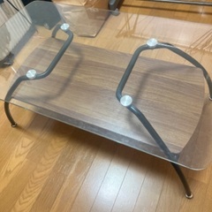 ガラステーブル　ローテーブル  条件付き