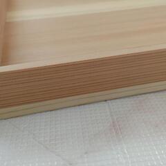 杉材　特大　トレイ　お盆　トレーの画像