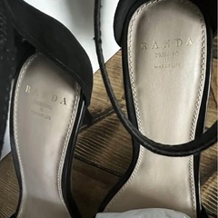 RANDA 黒 ストラップ付きサンダル【未使用】日本製
 の画像