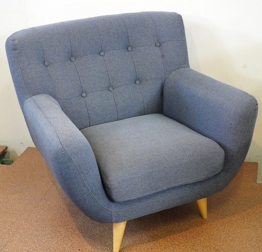 ニトリ　一人掛けソファ　リビングチェア1P