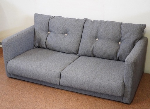 2人掛けソファ　リビングソファ　ファブリックソファ