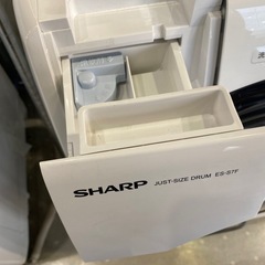 SHARP ドラム式洗濯機 ES-S7F 21年製 の画像