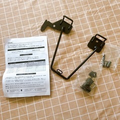 新品⭐️ GB350 サイドバックサポート バイク ヘルメットホルダー付　左側　防水防錆の画像