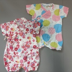 ベビー服 甚平 夏服 ロンパース　2点セット　サイズ50〜70
