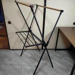 木目調 室内物干し②