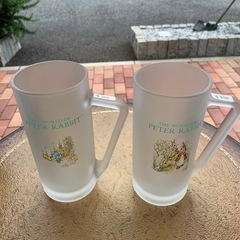 店舗、出張買取り実施中★各300円　ピーターラビット　ビールグラス　ビールジョッキの画像