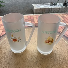 店舗、出張買取り実施中★各300円　ピーターラビット　ビールグラス　ビールジョッキの画像