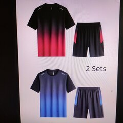 スポーツ/アウトフィット用の男性用グラデーションカラーTシャツ＆...