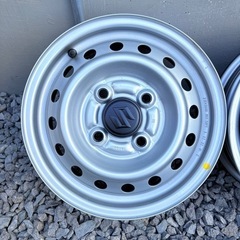 新車外し❗️スズキ純正12インチスチールホイール