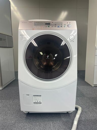 SHARP】ドラム式電気洗濯乾燥機 ES-V530 ホワイト