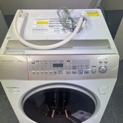 SHARP】ドラム式電気洗濯乾燥機 ES-V530 ホワイト