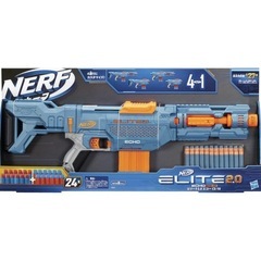 ハズブロ(HASBRO) ナーフ エリート2.0 エコー CS-10 手動ブラスター 連射 対象年齢8才以上 公式ダーツダーツ10本格納可能なクリップ付属 取り外し可能なストック&バレル付 アウトドアおもちゃ 子供の日のおもちゃの画像