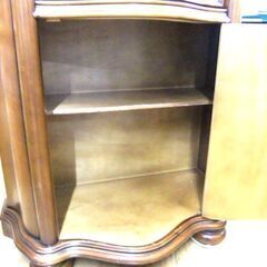 コンソール キャビネット 幅87cm サイドボード アンティーク調 飾り棚 鍵付き 収納棚 札幌市厚別区 厚別店の画像