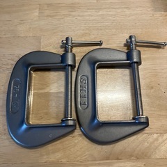 SK11 C型クランプ 75mm 工具 2個セット