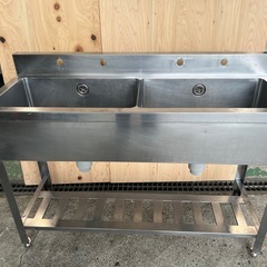 2槽シンク 1200x450x800