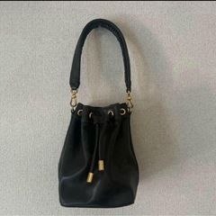 【美品】【袋付き】CHARLES & KEITH 茶色バケツバッグ