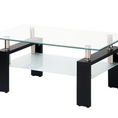 (OSJ)ガラステーブル コーヒーテーブル 幅88cm 強化ガラ...
