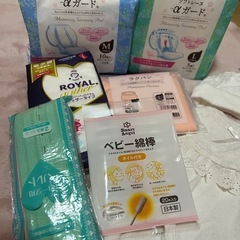 出産準備セット ベビードレス お産用パッド母乳パッド ベビー綿棒 お産ベルトの画像