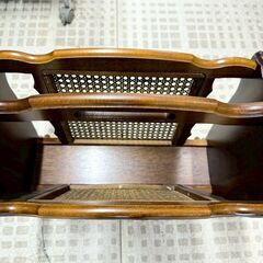 カリモク マガジンラック コロニアル レトロの画像