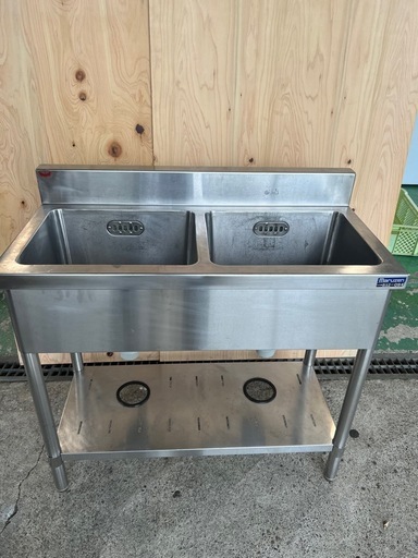 マルゼン2槽シンク 900x450x800  ①