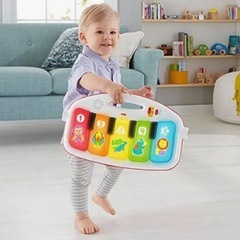 【美品】フィッシャープライスピアノ生後半年ごろおもちゃ知育玩具65の歌