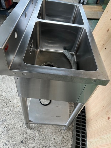 マルゼン 2槽シンク900x450x800(+100) ①