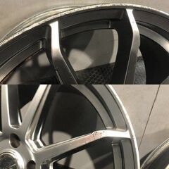 BROCKEN ES01 ブロッケン 社外ホイール 18インチ 4本 7J5HPCD114.3+48 ヴェゼル オデッセイ CX-5 ヴォクシー ノア等　(MHA558)クレジットカード QRコード決済可能の画像