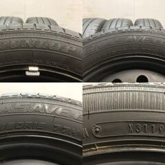 【DUNLOP ENASAVE EC300+ 165/60R15】夏タイヤ【スチールホイール 15インチ 4.5J4HPCD100】ハブ径54mm ハスラー等　(KTD394)クレジットカード QRコード決済可能の画像