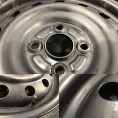 【DUNLOP ENASAVE EC300+ 165/60R15】夏タイヤ【スチールホイール 15インチ 4.5J4HPCD100】ハブ径54mm ハスラー等　(KTD394)クレジットカード QRコード決済可能の画像