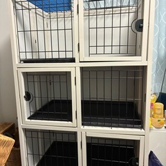 【希少・新品未使用】多頭飼いペット用3階建てマンションゲージ　　犬猫