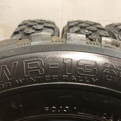 YOKOHAMA ADVAN WR-13 アドバン 175SR14 14インチ スパイクタイヤ 4本 バリ溝 カップピン　(MTP518)クレジットカード QRコード決済可能の画像