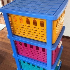 3段収納ボックスの画像