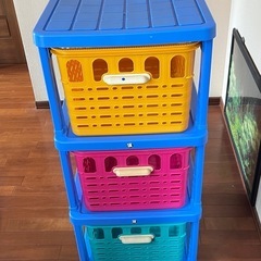3段収納ボックスの画像