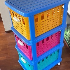 3段収納ボックスの画像