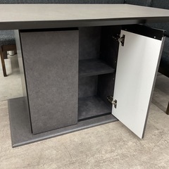 KE-42【新入荷　アウトレット品】松田家具　ドルチェ/トレイル　リビングダイニング3点セット　グレーの画像