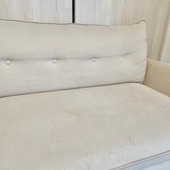 【取引終了】ニトリ　2人掛けコンパクトカジュアルソファの画像