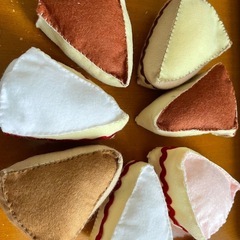 ハンドメイドケーキおもちゃの画像