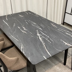 KE-43【新入荷　アウトレット品】メイソン　セラミック天板　ベンチダイニング4点セット　グレーの画像