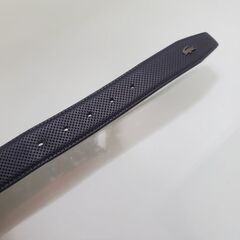 【美品 値引き】ラコステ LACOSTE リバーシブルベルト ネイビー ワニロゴ  全長約110cm🐊の画像