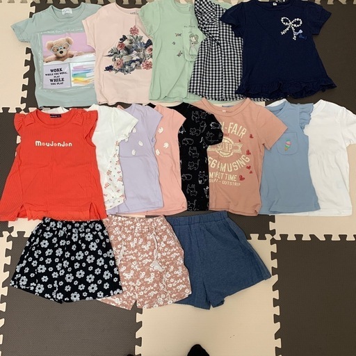 決定】無料子ども服女の子110サイズ夏ものused品 (momonga) 忍ケ