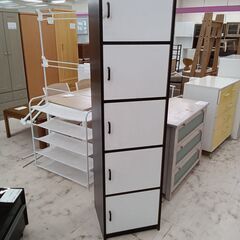 ★ジモティ割あり★  棚 ホワイト×ブラック W45×D43×H...
