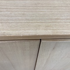 【取りに来られる方限定】　 レンジボード　無印良品　2枚扉　キズ有　扉変色有の画像