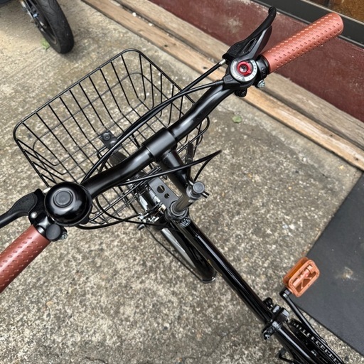 THREE STONE 自転車 ミニベロ 小径車 折りたたみ自転車 折り畳み自転車 20インチ シマノ 6段変速 カゴ ロック錠