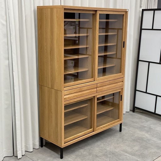 KE-45【新入荷　アウトレット品】河口家具製作所　RE/モダンスタイル　キャビネット　ナチュラル