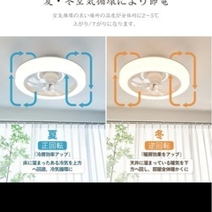 LEDシーリングファンライトの画像