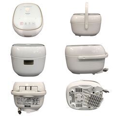 25R201 ジ3 Panasonic パナソニック IHジャー炊飯器（家庭用） SR-KT060 ホワイト しゃもじ・取扱説明書付き 中古品の画像
