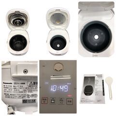 25R201 ジ3 Panasonic パナソニック IHジャー炊飯器（家庭用） SR-KT060 ホワイト しゃもじ・取扱説明書付き 中古品の画像