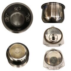 25R201 ジ3 Panasonic パナソニック IHジャー炊飯器（家庭用） SR-KT060 ホワイト しゃもじ・取扱説明書付き 中古品の画像
