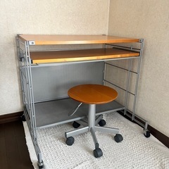 キャスター付き　パソコンデスク　椅子　　
