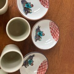 おちょこ＆とっくり　御猪口　徳利　お酒　熱燗　酒器　女性　女　おちょこ　とっくりの画像
